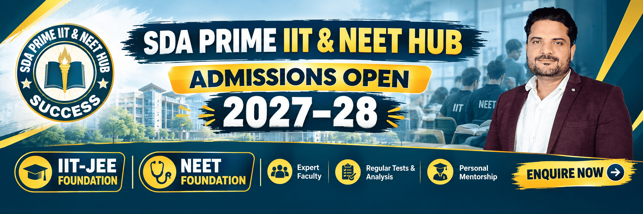 SDA Prime Admissions 2027–28 Banner