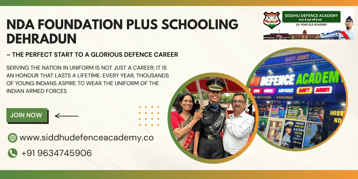 NDA foundation plus schooling Dehradun