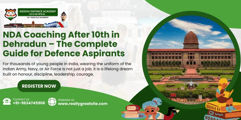 NDA Coaching After 10th in Dehradun – The Complete Guide for Defence Aspirants