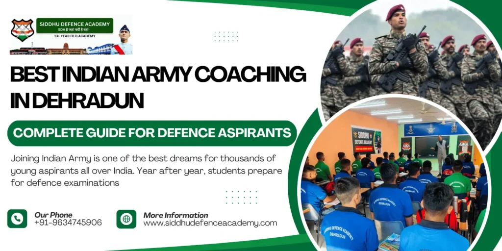 Best Indian Army Coaching in Dehradun: Complete Guide for Defence Aspirants