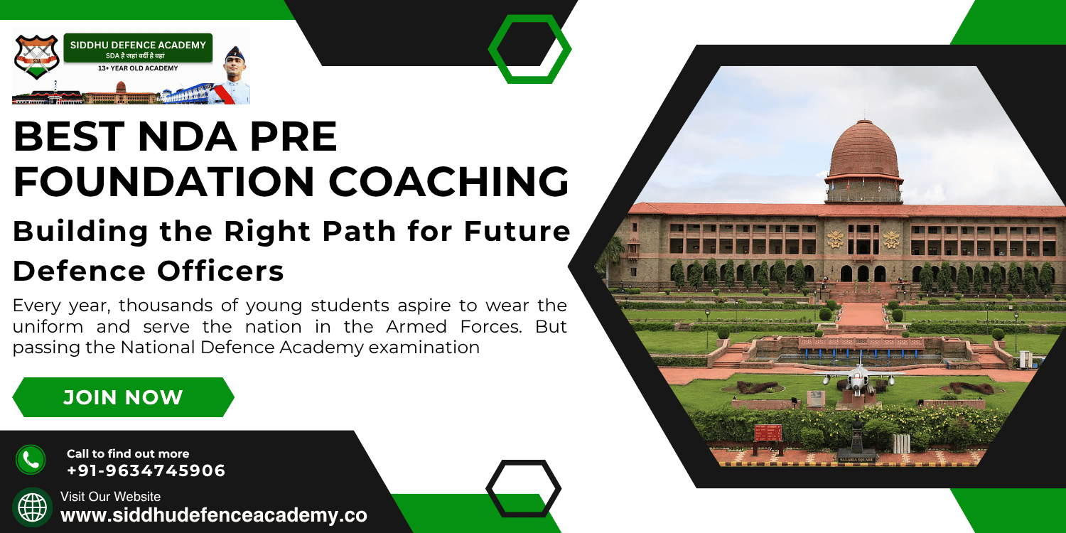 Best NDA Pre Foundation Coaching: Building the Right Path for Future Defence Officers